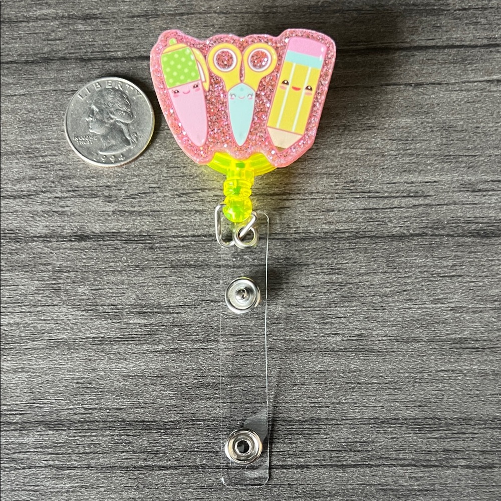 Teacher badge reel
